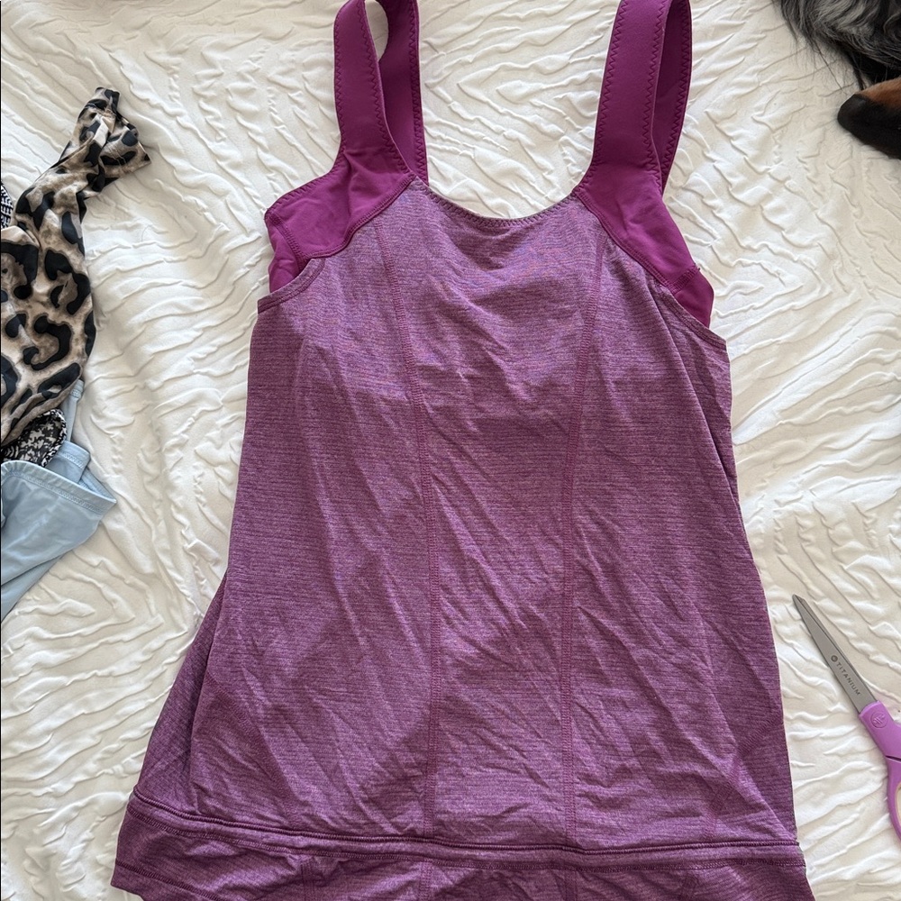 Lululemon Athletica Magenta Tank Top